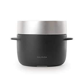【中古】【39shop】バルミューダ★ザ ゴハン 3合炊き電気炊飯器 BALMUDA The Gohan K03A-BK（良い）｜ドリエム店