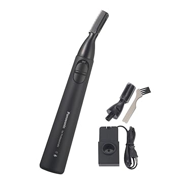 【中古】パナソニック プロウブ毛トリマー充電式 ES-PF50-K ブラック 28×25×180mm