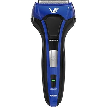 【中古】【39shop】マクセルイズミ★IZUMI 電気 シェーバー 3枚刃 往復式 ブルー IZF-V538-A(良い)|ドリエム店