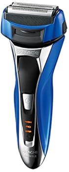 【中古】日立 メンズシェーバーメタリックブルーHITACHI S-BLADE sonic エス・ブレード　ソニック RM-FL10W-A