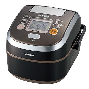 【中古】【39shop】象印★圧力IH炊飯器 鉄器コート極め羽釜 5.5合 プライムブラウン NP-WD10-TZ(良い)|ドリエム店
