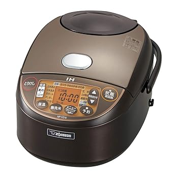 【中古】象印 炊飯器 5.5合 IH式 限度炊き 黒まる厚釜 保温30第四次元 赤銅色 NP-VZ10-TA 炊飯器-家電-キッチン家電
