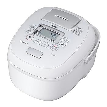 【中古】【39shop】東芝★炊飯器 5.5合 真空 IH ジャー炊飯器 保温40時間 鍛造かまど銅 釜 RC-10VRPW ホワイト 炎匠 炊き（良い）｜ドリエム店
