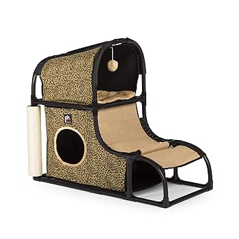 【中古】PrevuePet プレビュー愛玩動物 キャットビレッジラグジュアリーリビングシリーズ キャットビレッジロフト レオパード