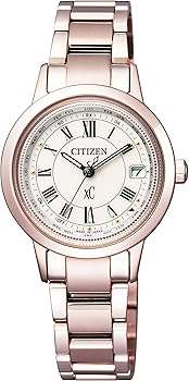【中古】シチズンCITIZEN ウォッチ xC クロスシー ティタニアライン 心うれしい飛翔 エコ・運転電磁波時辰儀 桜サクラ色 EC1144-51W レディース