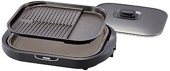 【中古】【39shop】タイガー★ホットプレート 平面 焼肉 プレート 2枚 タイプ ブラウン 蓋 モウいちまい CRC-B201-T Tiger(非常に良い)|ドリエム店