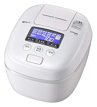 【中古】タイガー魔法瓶TIGER 炊飯器 5.5合 圧力IH 土鍋コーティング 極うま機能 炊きたて JPC-G100WA
