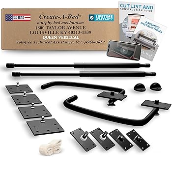 【中古】Queen Size Deluxe Murphy Bed Kit, Vertical