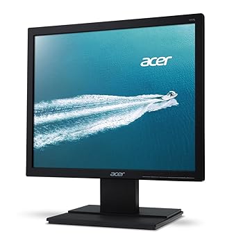 【中古】Acer V176L bd - LED monitor - 17\" - 1280 x 1024 - 250 シーディー/m2 - 5 ms - DVI, VGA - black - DVI, VGA 固定ディスク-15"
