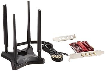 【中古】ASUS 11a/b/g/n/ac相応う PCIExpress 1,000Mbps2.4Ghz and2,167Mbps 5GHz PCE-AC88