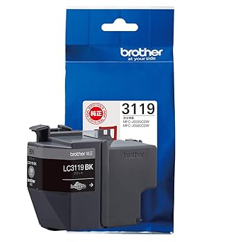 【中古】ブラザー工業 brother純正インクカートリッジブラック大容量 LC3119BK 対応型番:MFC-J6983CDW、MFC-J6583CDW、MFC-J5630CDW 他