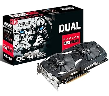 【中古】【39shop】ASUS★DUAL-RX580-O4G オーバークロック仕様 Radeon RX 580搭載グラフィックスカード 4GB GDDR5（良い）｜ドリエム店