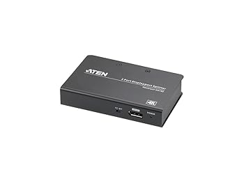 【中古】ATEN VS192 2ポート True 4K DisplayPortスプリッター SST Splitter or MST 拡張ディスプレイ - 1 DPソースを2つのディスプレイポートコンピュー