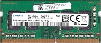 【中古】SAMSUNG ORIGINAL サムスン純正 PC4-19200 DDR4-2400 4GB 512Mx16 260pin SO-DIMM ノート用メモリ バルク品
