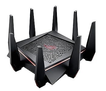 【中古】ASUS 無線LAN 無線電話 ゲーミングルーター AC5300 11ac 2167+2167+1000Mbps 取り組みダンス楽隊 GT-AC5300 最大限度24台 4LDK 3階建 なおなお書き4 相応う