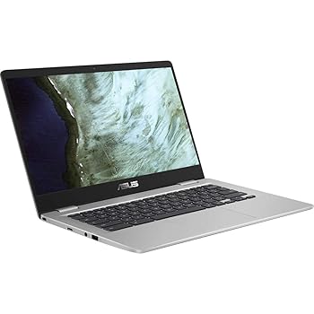 【中古】【39shop】ASUS★Chromebook C423NA-DH02 14.0"HD NanoEdgeディスプレイ、180度ヒンジIntelデュアルコアCeleronプロセッサ、4GB RAM、32GB eMMCストレージ、(非常に良い)|ドリエム店