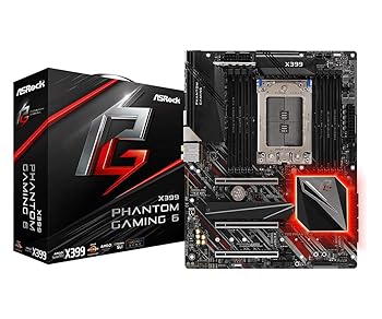【中古】ASRock Socket TR4 AMD X399 手当て積み上げる ATX ゲーミング お母さんゲーム盤 X399 Phantom Gaming 6