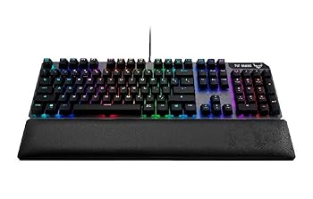 【中古】ASUS ゲーミングキーボード TUF Gaming K7 オプティカルメック採用 Aura Sync RA03 TUF GAMING K7/LIN/US_1