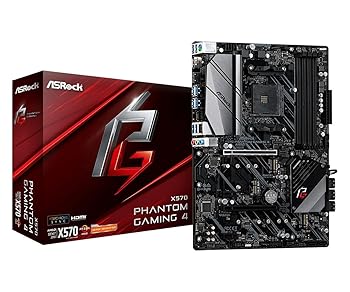 【中古】ASRock お母さんゲーム盤 X570 Phantom Gaming 4 AMD Ryzen 5000 続きもの 中央処理装置  Soket AM4  相応う X570 ATX 国内置き目代わりになる店品
