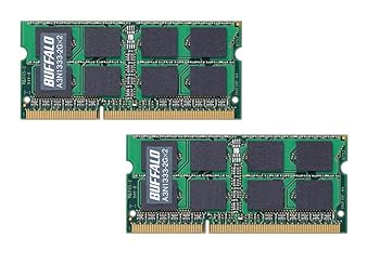 【中古】BUFFALO PC3-10600DDR3-1333対応 204Pin用 DDR3 SDRAM S.O.DIMM 2枚組 for Mac A3N1333-2GX2