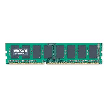 【中古】BUFFALO デスクトップ用 DDR3 メモリー PC3-12800対応 240Pin DDR3 SDRAM DIMM 8GB D3U1600-8G
