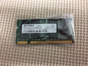 【中古】Elpida製万覚え帳パソコン記憶装置 2GB DDR2 パソコン2-5300S SDRAM SO-DIMM EBE21UE8ACUA-6E-E