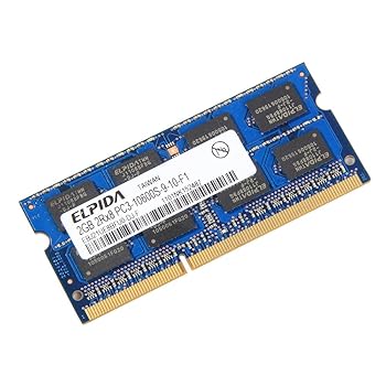 【中古】Elpida ddr3 So - Dimm 2 Gb記憶装置Ram pc3 ? 10600s-9 ? 10-f1