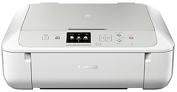 【中古】Canon キヤノン インクジェット結びあわせる機 PIXUSMG5730WH 白いこと パソコン・周辺機器-その他
