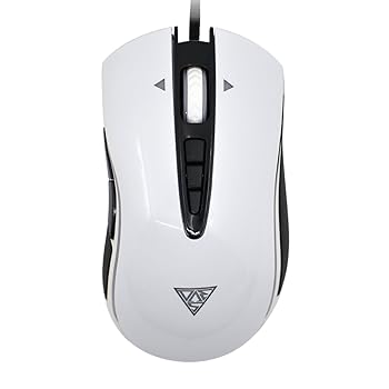 【中古】BlueSea 光学式ゲーミングマウス シンプル USB有線式 ホワイト