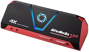 【中古】AVerMedia HDMI usb Live Gamer Portable 2 PLUS AVT-C878 PLUS 4Kパススルー対応 ゲームの録画・ライブ配信用キャプチャーデバイス DV478 macOS
