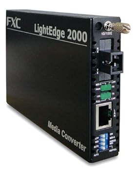 【中古】FXC LE2000シリーズ LE2841-20A 10BASE-T/100BASE-TX to 100BASE-FX 光トランシーバー