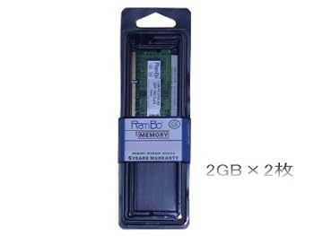 【中古】FMV-BIBLO NF NF/C40 NF/C50 NF/C60D/C60H用2GBメモリ2枚組