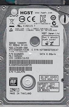 【中古】hts725050 a7e630 Hitachi Travelstar z7 K500 500 GB 7200rpm 2.5インチ32 MB