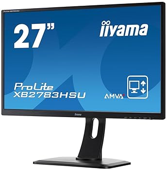 【中古】iiyama 管する 見せびらかす XB2783HSU-B1 27in/盛りだくさん固定ディスク/AMVA+/HDMI,D-sub,DVI-D/昇降/中枢/3年