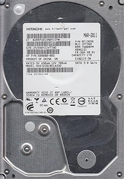 【中古】【39shop】hds721010cla332、PN★0 F13656、MLC jpt3gh、Hitachi 1tb SATA 3.5ハードドライブ(非常に良い)|ドリエム店