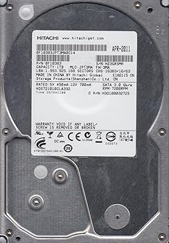 【中古】HDS721010CLA332、PN 0F10383、MLC JPT3MA、日立1肺結核 SATA 3.5捉え所の無い運転