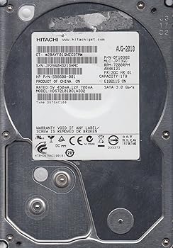 【中古】【39shop】hds721010cla332、PN★0 F10982、MLC jpt3gc、Hitachi 1tb SATA 3.5ハードドライブ(非常に良い)|ドリエム店