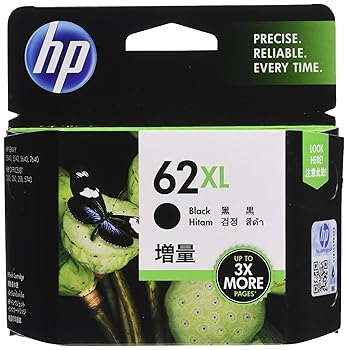 【中古】ヒューレット・パッカードHP HP 62XL 完全無欠 インキ薬莢 黒 黒いこと 引き揚げ C2P05AA 国内置き目品