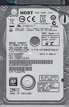 【中古】Hitachi ハードドライブ 2,5 500GB SATA, HTE725050A7E630