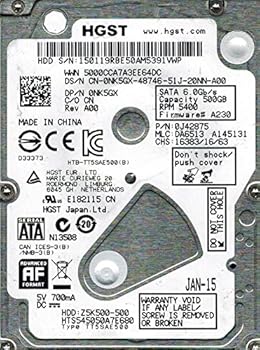 【中古】【39shop】HGST★HTS545050A7E680 P/N: 0J42875 MLC: DA6513 500GB(非常に良い)|ドリエム店