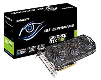【中古】【39shop】Gigabyte★GV-N980G1 GAMING-4GD G1 Gaming, GeForce GTX 980, 4GB GDDR5 PCiE Video Graphics Card by Gigabyte 並行輸入品（非常に良い）｜ドリエム店