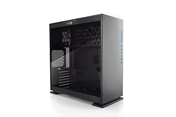 【中古】IN WIN 強化因子瑠璃製姿勢ダイアログボックスやとい入れる 真っただ中楼観ATX入れもの 303-Black 型番:IW-CF06B