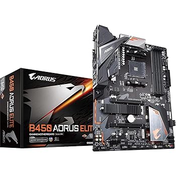 【中古】【39shop】GIGABYTE★B450 AORUS ELITE ATX ゲーミングマザーボード AMD B450チップセット搭載 MB4624（非常に良い）｜ドリエム店