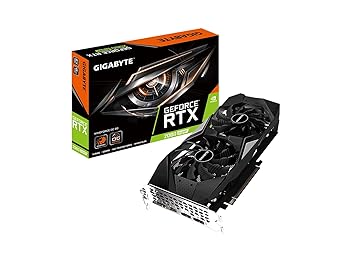 【中古】GIGABYTE Gv-N2060OC-6GD GeForce RTX 2060 OC GG グラフィック歌留多 Windforce気違い2個 6GB 192ビット GDDR6 REV2.0 映像媒体歌留多