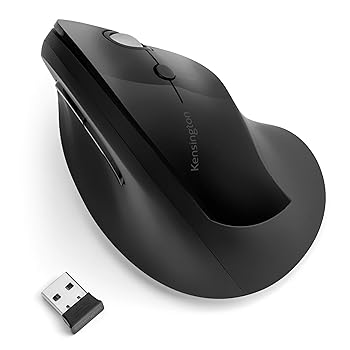 【中古】Kensington ケンジントン PRO FIT 縦型 無線電話二十日鼠 黒いこと Windows/macOS/Chrome os/Android 相応う 置き目品 3年 K75501JP