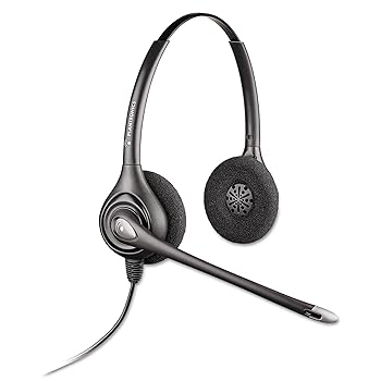 【中古】plnhw261 ? Plantronics SupraPlus hw261 Wideband両耳尖端仕掛ける