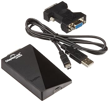 【中古】Logitec ディスプレィアダプタ USB Full HD対応 LDE-WX015U ブラック