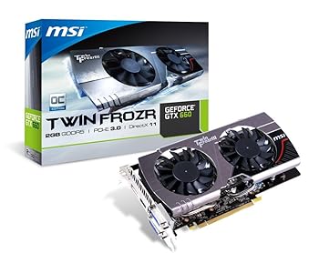 【中古】【39shop】MSI★GeForce GTX660 搭載ビデオカード オーバークロックモデル オリジナルファン採用 日本正規代理店品 VD4776 N660GTX Twin Frozr III OC（非常に良い）｜ドリエム店