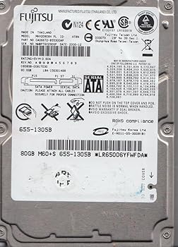 【中古】MHV2080BH PL、PN CA06672-B55300AP、富士通 80GB SATA 2.5ハードドライブ