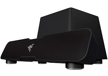 【中古】Razer Leviathan サブウーハー付デジタルサウンドバー 日本置き目代わりになる店品 RZ05-01260100-R3A1 黒いこと